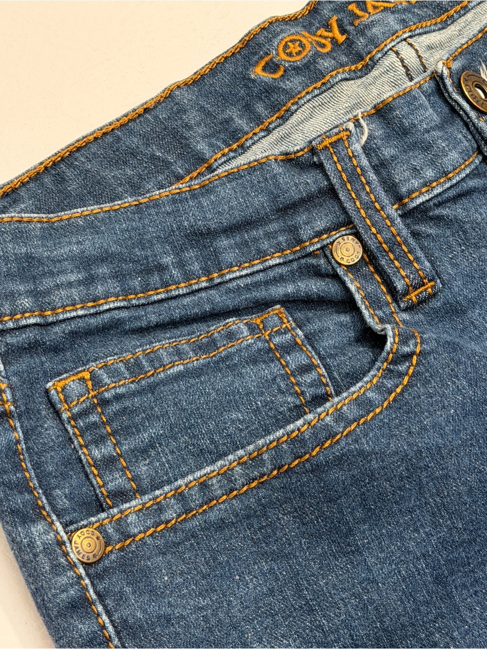 Cody James Straight Leg Jeans in Blue Denim Size 36W 30L - Picture 4 of 10